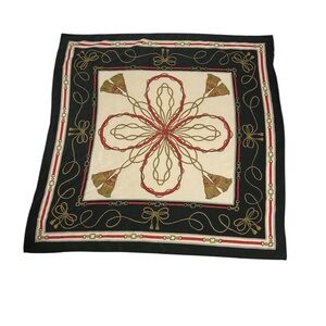 Source Unknown Black and Red Scarf